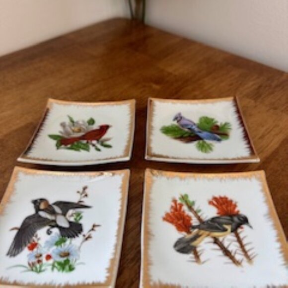 Vintage Bradley Exclusives Bird Coasters/Plates – Set of 4 - Picture 7 of 10